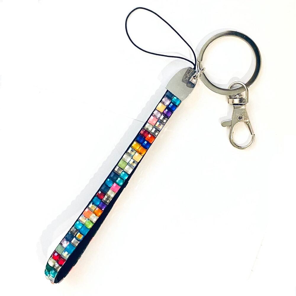 Crystal Loop Bracelet Keyring
